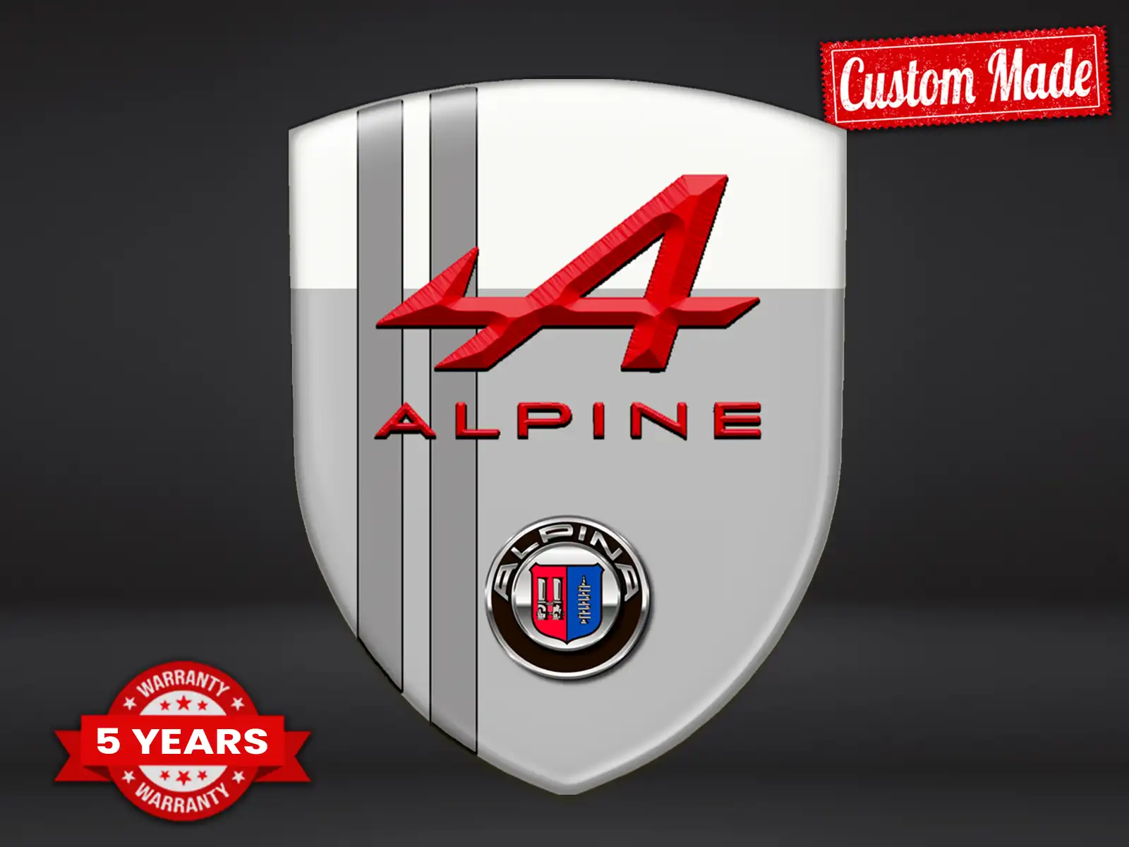 Alpina Autoaufkleber Luxus Anpassbar Maximal